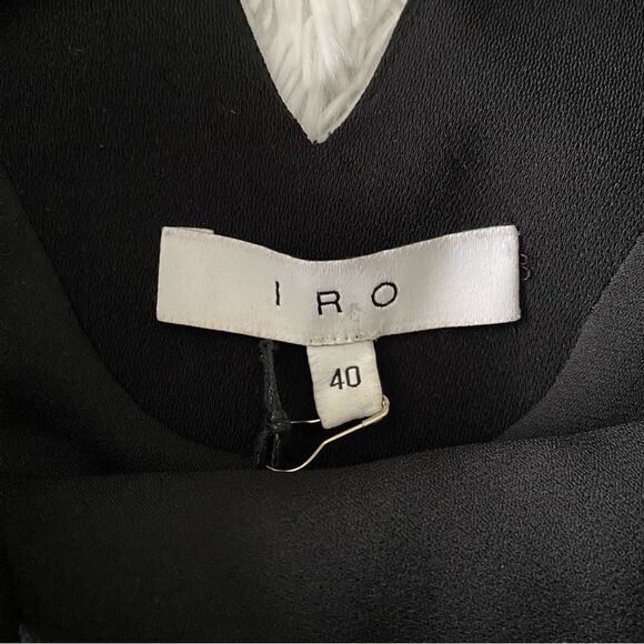 NWT IRO Breen Shift Style Cocktail Little Black Dress Size 8 - Picture 5 of 8